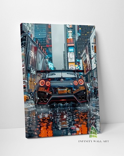 Race car city canvas art - race, in