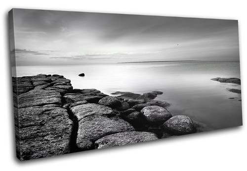 Rocks black white sunset - rocks,