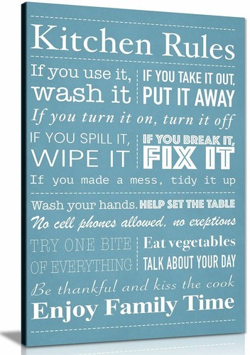 Kitchen rules framed picture - kitchen,