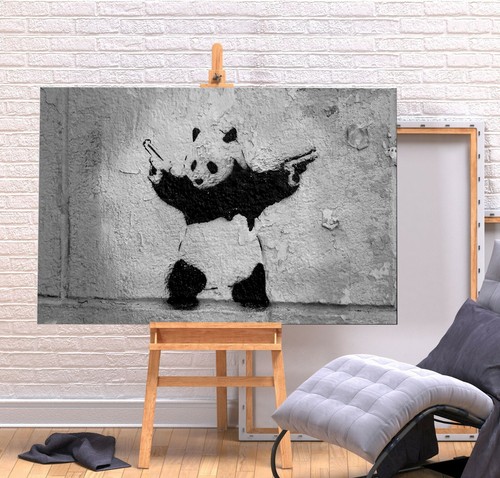 Banksy shooting panda deep - banksy,