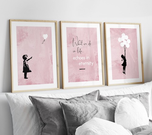 Set banksy heart - of,