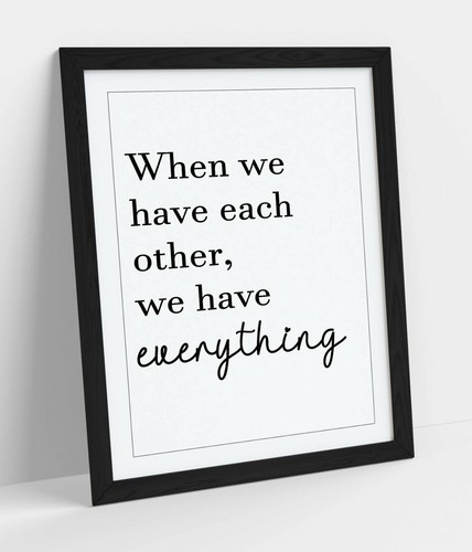 Eachother everything - =, everything"