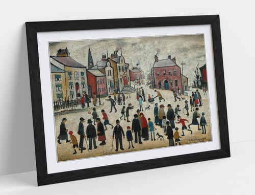Lowry people standing - l.s.,