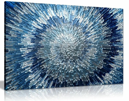 Abstract blue wall art - abstract,