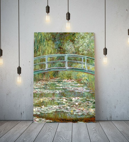 Monet bridge waterlily pond - monet,