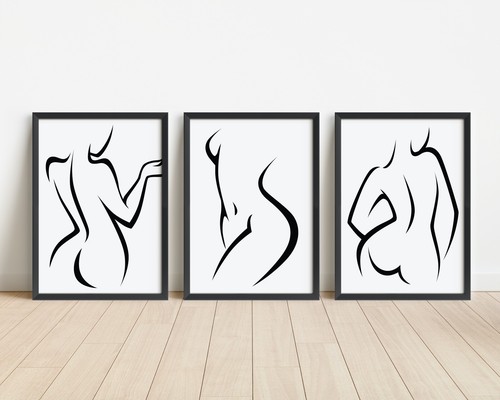 Set women minimalist line - of,