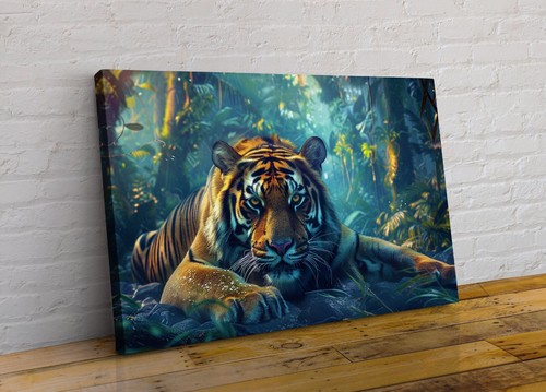 Tiger lying jungle cat - tiger,