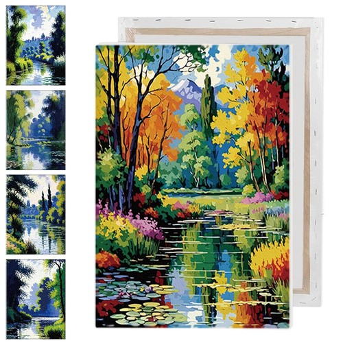Water landscapes canvas wall - water,