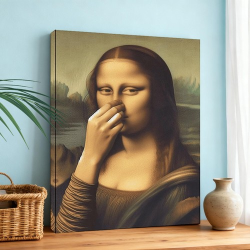 Mona lisa funny bathroom - lisa,