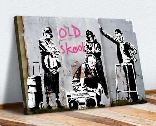Banksy old skool school - old,