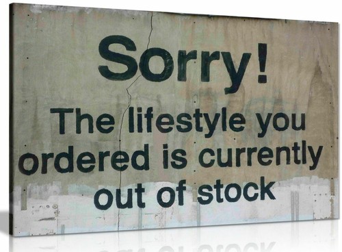 Banksy lifestyle quote canvas - quote,