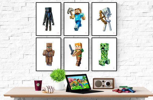 Minecraft characters pastel - characters,