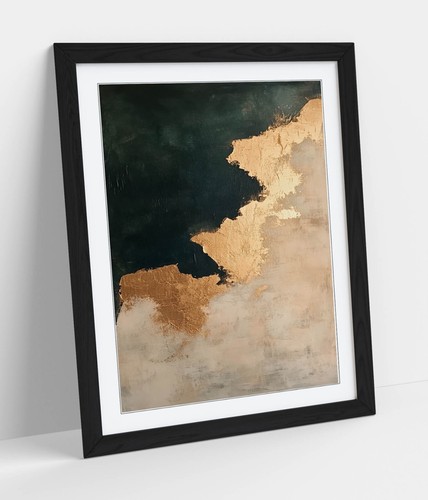 Abstract black and gold - abstract,