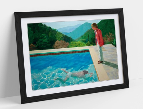 Pool with two figures - with, david
