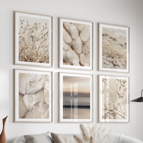 Beige botanical wall - wall, art