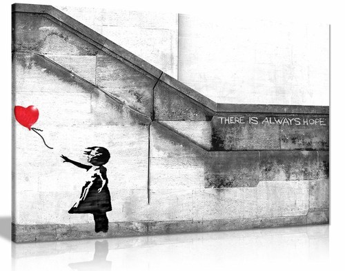 Banksy balloon girl graffiti - girl,