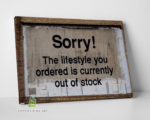 Banksy sorry lifestyle - sorry,