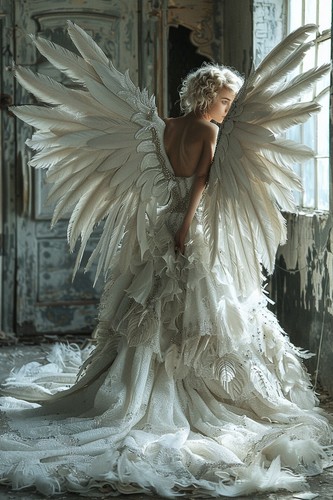 Stunning angel wings canvas - wings,