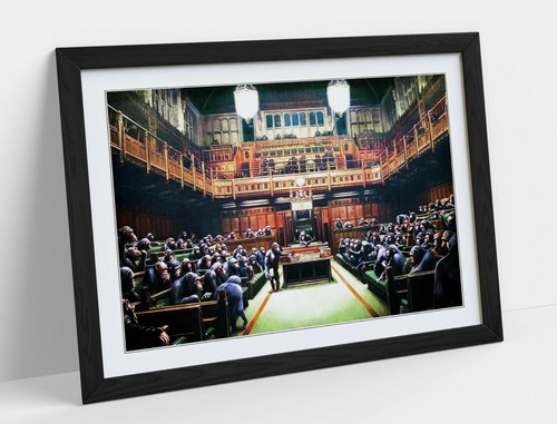 Banksy monkey parliament - banksy,
