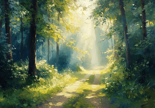 Woodland forest canvas picture - woodland,