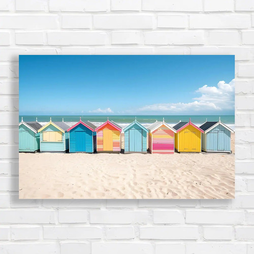 Vibrant beach huts original - vibrant,