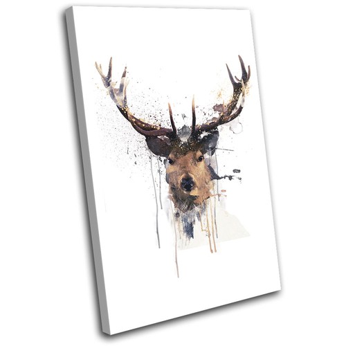 Stag deer paint abstract - stag,