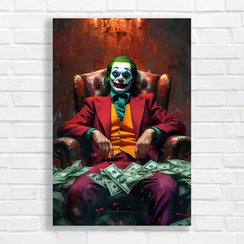 Joker sitting throne canvas - sitting,