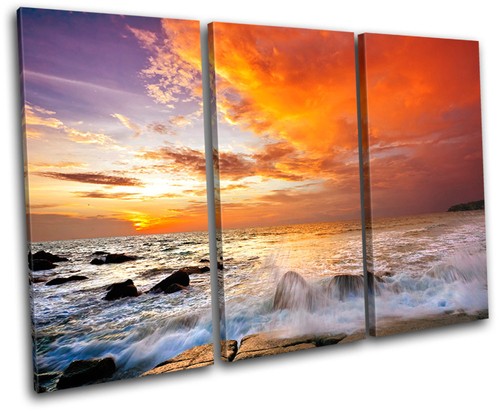 Beach sunset seascape - beach,